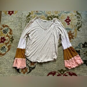 We the free Med Boho shirt - long sleeve bell sleeve